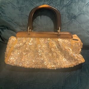 White House Black Market Elegant Handbag With Embellishments